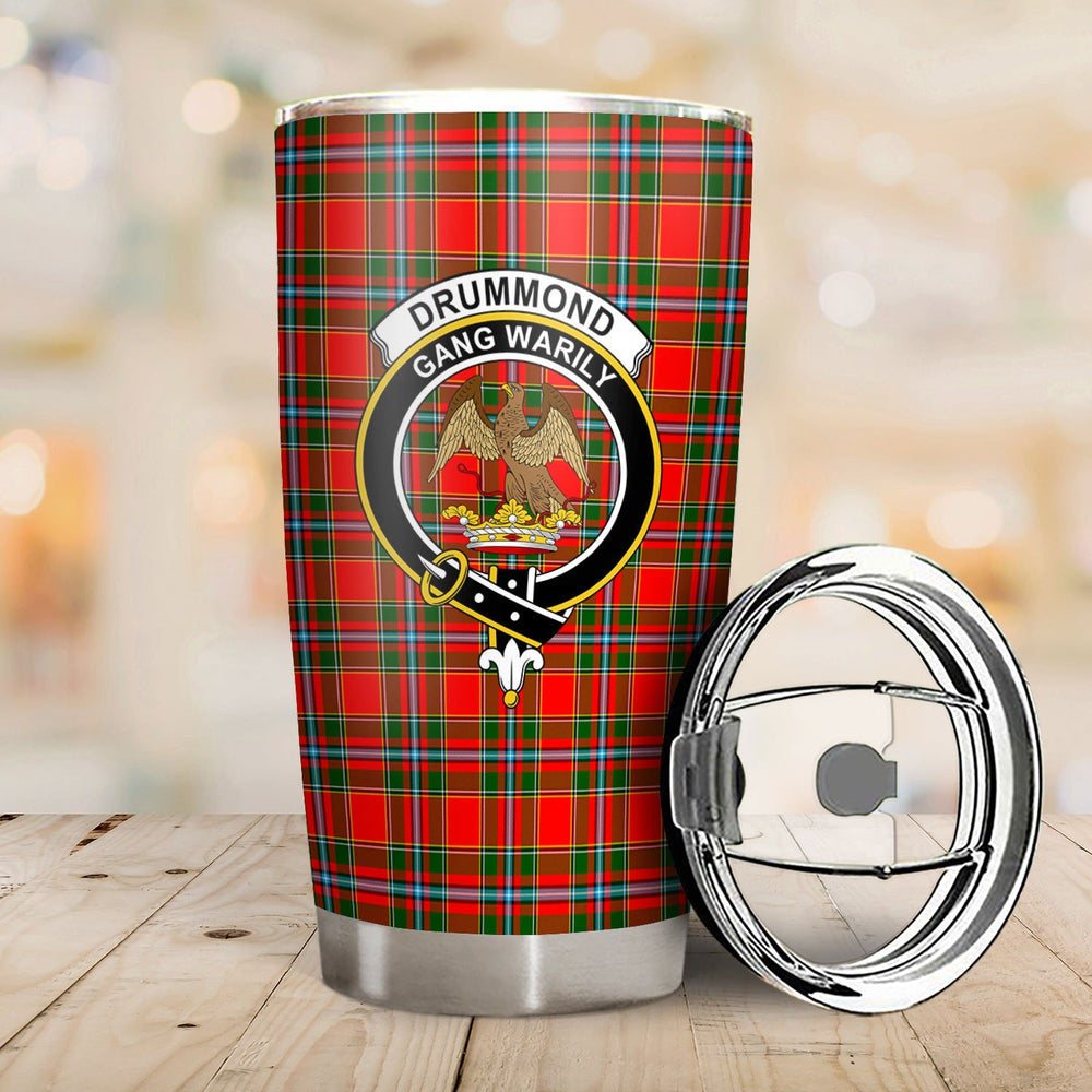 Clan Drummond of Perth Tartan Crest Tumbler NJ66 Clan Drummond Tartan Today   