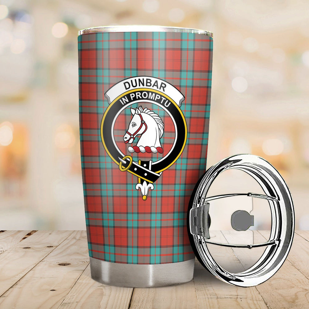Clan Dunbar Ancient Tartan Crest Tumbler LJ70 Clan Dunbar Tartan Today   