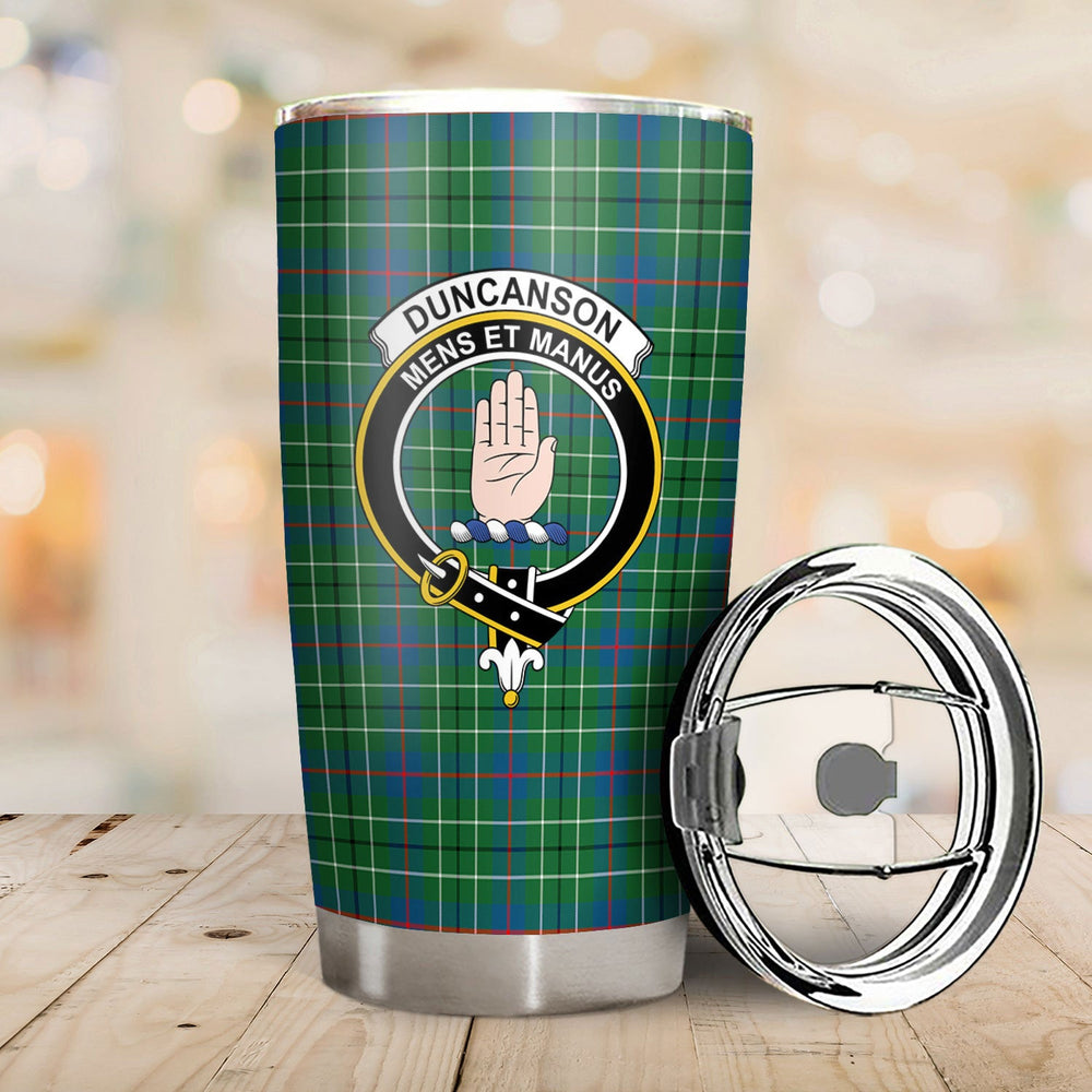 Clan Duncanson Tartan Crest Tumbler JM92 Clan Duncan Tartan Today   