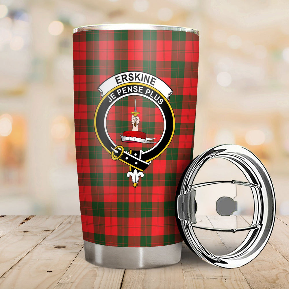 Clan Erskine Modern Tartan Crest Tumbler WX68 Clan Erskine Tartan Today   