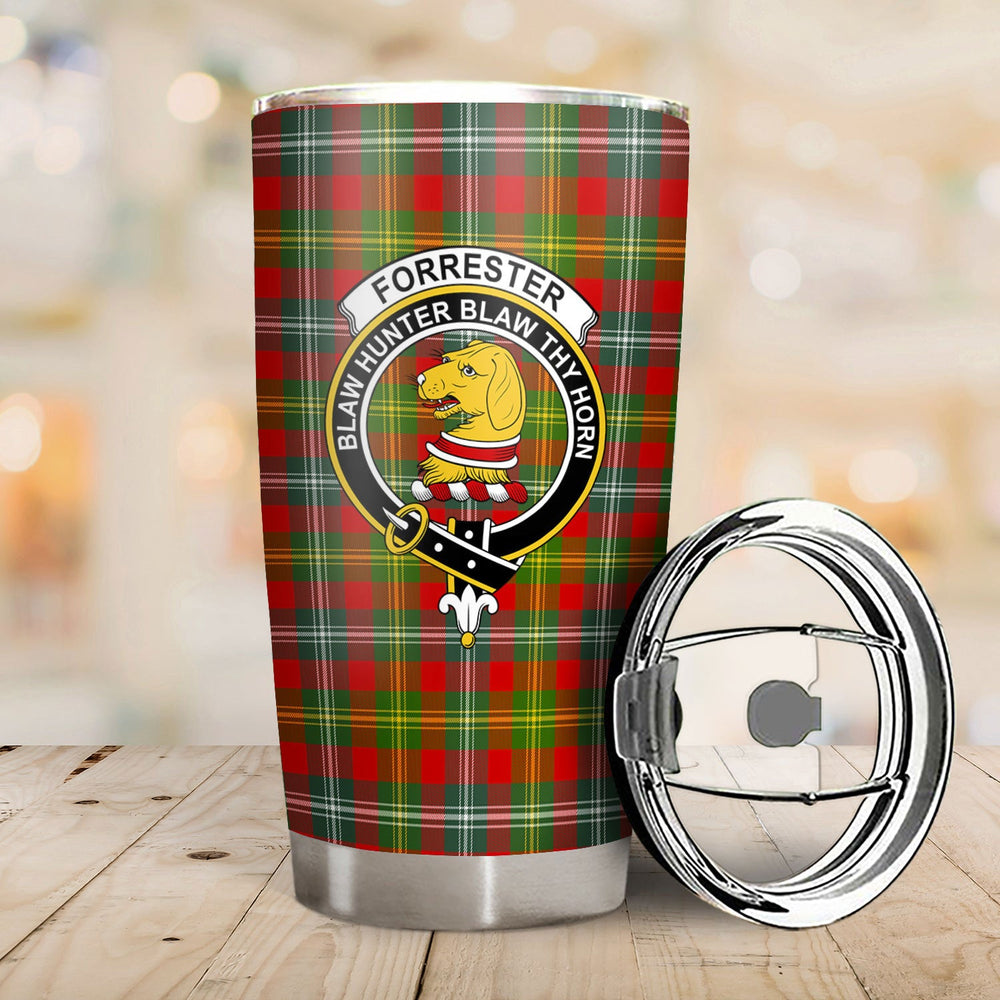 Clan Forrester Tartan Crest Tumbler EF30 Clan Forrester Tartan Today   