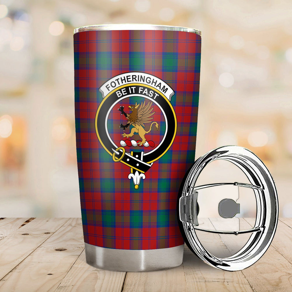 Clan Fotheringham Tartan Crest Tumbler WW88 Clan Fotheringham Tartan Today   