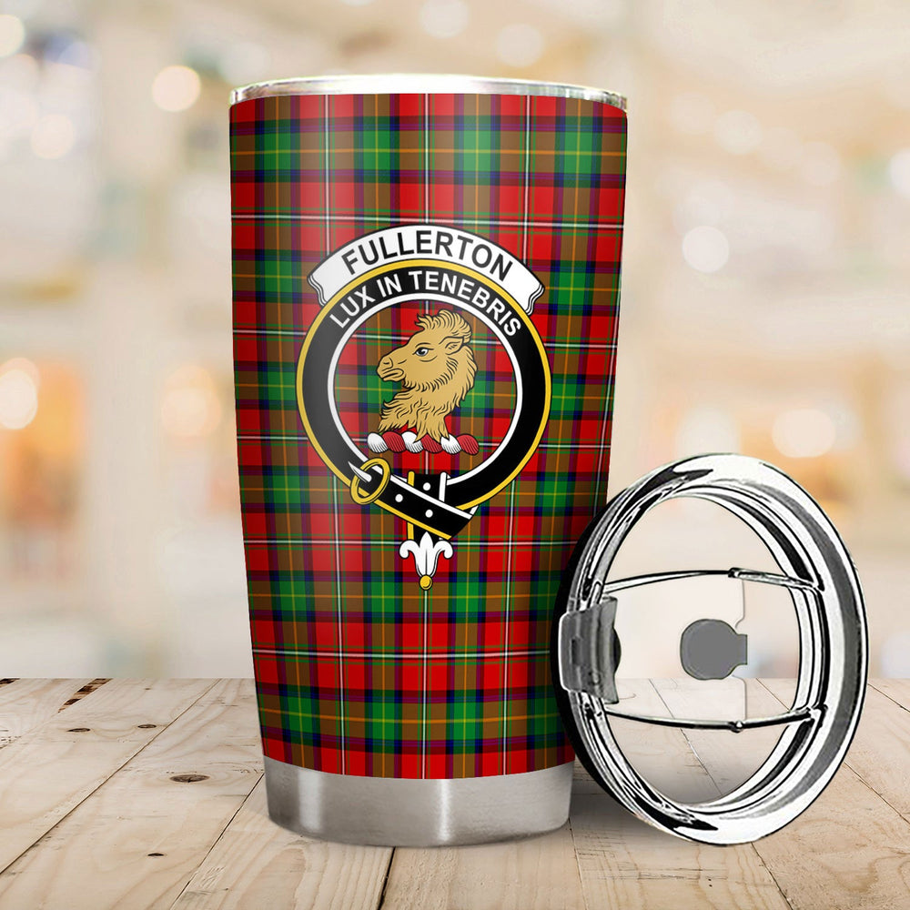 Clan Fullerton Tartan Crest Tumbler IA81 Clan Fullarton/Fullerton Tartan Today   