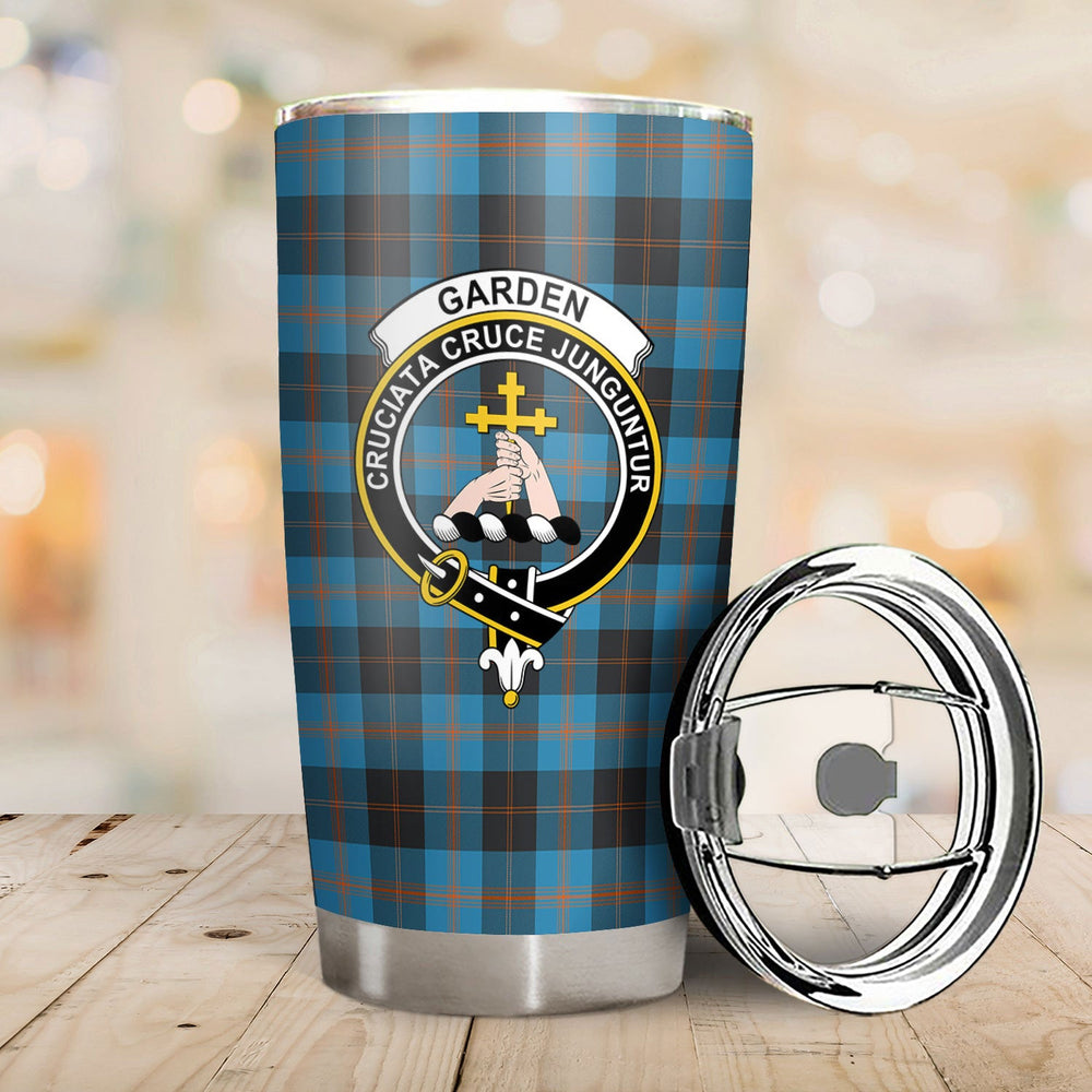 Clan Garden Tartan Crest Tumbler PT48 Garden Tartan (Clan Garden) Tartan Today   