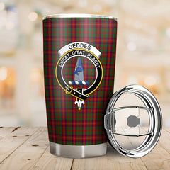Clan Geddes Tartan Crest Tumbler IM85 Clan Ged Tartan Today   