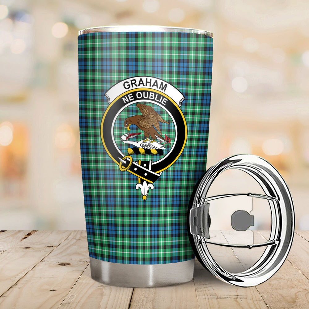 Clan Graham of Montrose Ancient Tartan Crest Tumbler YT79 Clan Rose Tartan Today   