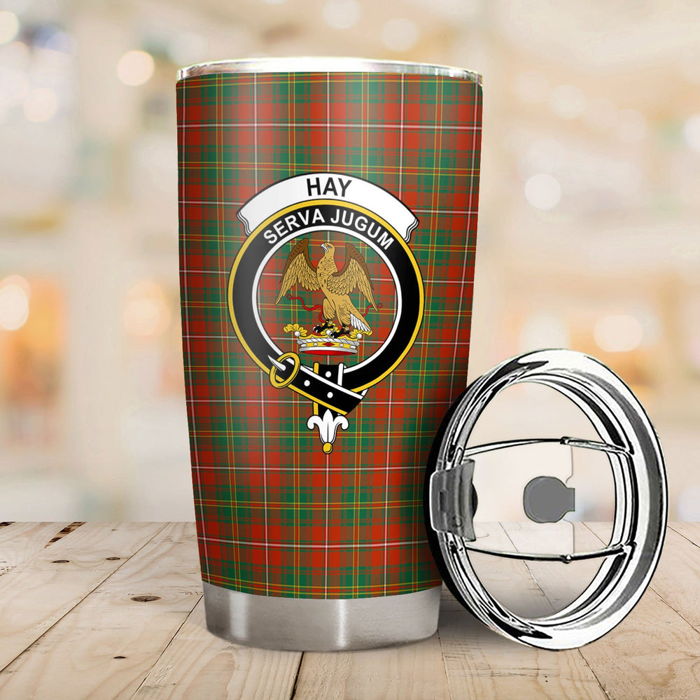 Clan Hay Ancient Tartan Crest Tumbler MG83 Clan Hay Tartan Today   