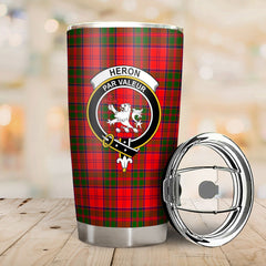 Clan Heron Tartan Crest Tumbler OZ41 Clan Heron Tartan Today   