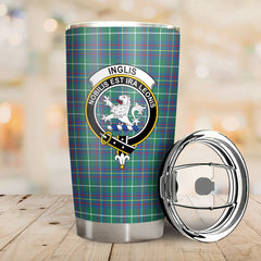 Clan Inglis Ancient Tartan Crest Tumbler RE10 Clan Inglis Tartan Today   