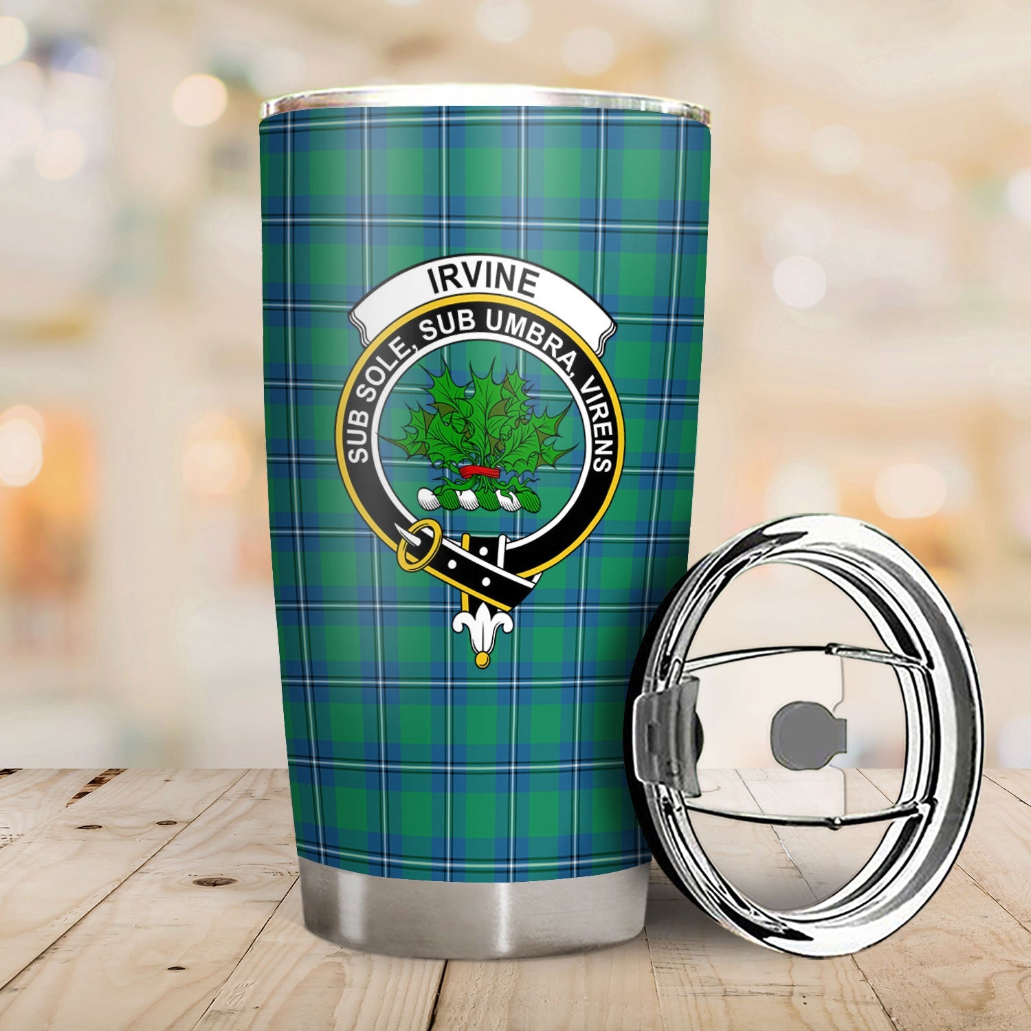 Clan Irvine Ancient Tartan Crest Tumbler DL99 Clan Irvine Tartan Today   
