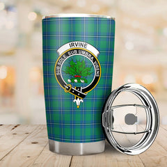 Clan Irvine Ancient Tartan Crest Tumbler DL99 Clan Irvine Tartan Today   