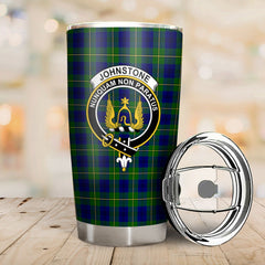 Clan Johnstone Modern Tartan Crest Tumbler WQ37 Clan Johnstone Tartan Today   