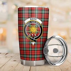 Clan Kerr Ancient Tartan Crest Tumbler CD26 Clan Kerr Tartan Today   