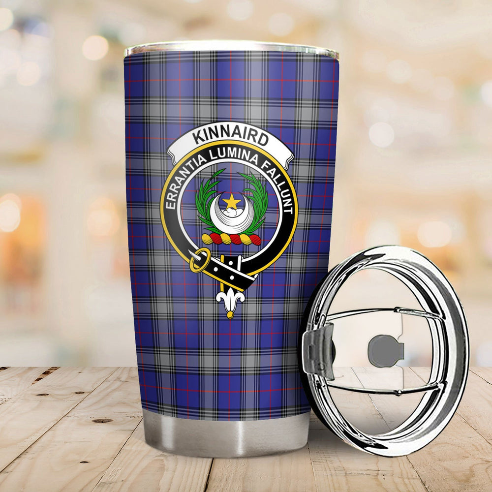 Clan Kinnaird Tartan Crest Tumbler OO33 Clan Kinnaird Tartan Today   