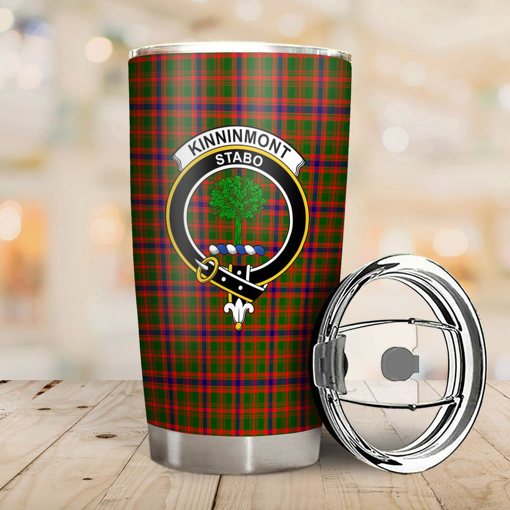 Clan Kinninmont Tartan Crest Tumbler CX28 Clan Hall Tartan Today   