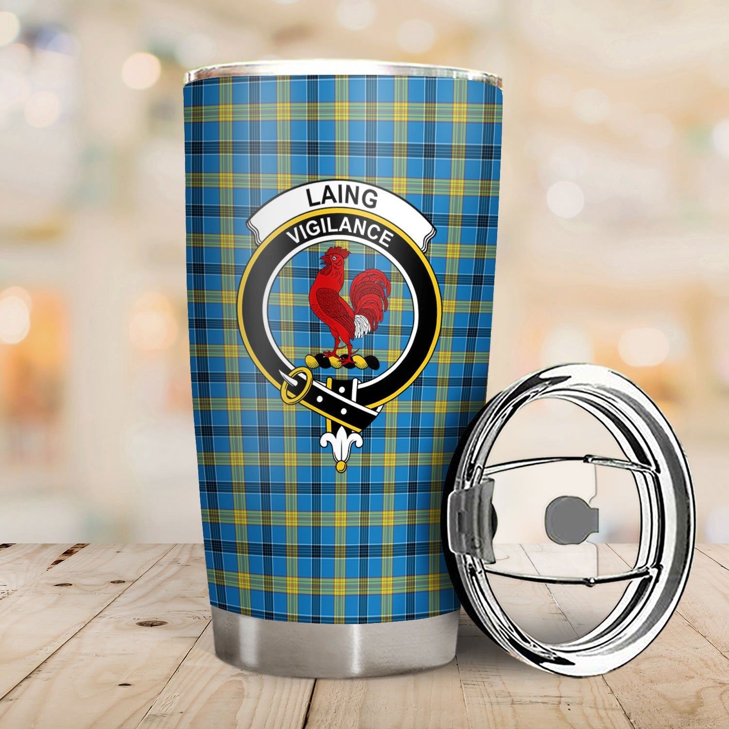 Clan Laing Tartan Crest Tumbler CT61 Clan Laing Tartan Today   