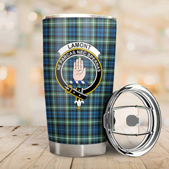 Clan Lamont Ancient Tartan Crest Tumbler TX82 Clan Lamont Tartan Today   