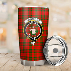 Clan Livingstone Tartan Crest Tumbler GG19 Clan Livingstone Tartan Today   