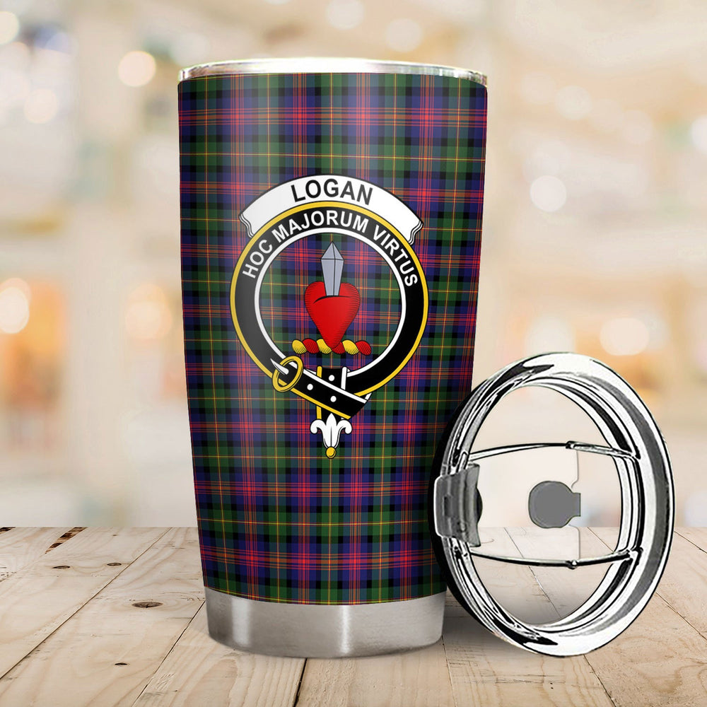 Clan Logan Modern Tartan Crest Tumbler HM21 Clan Logan Tartan Today   