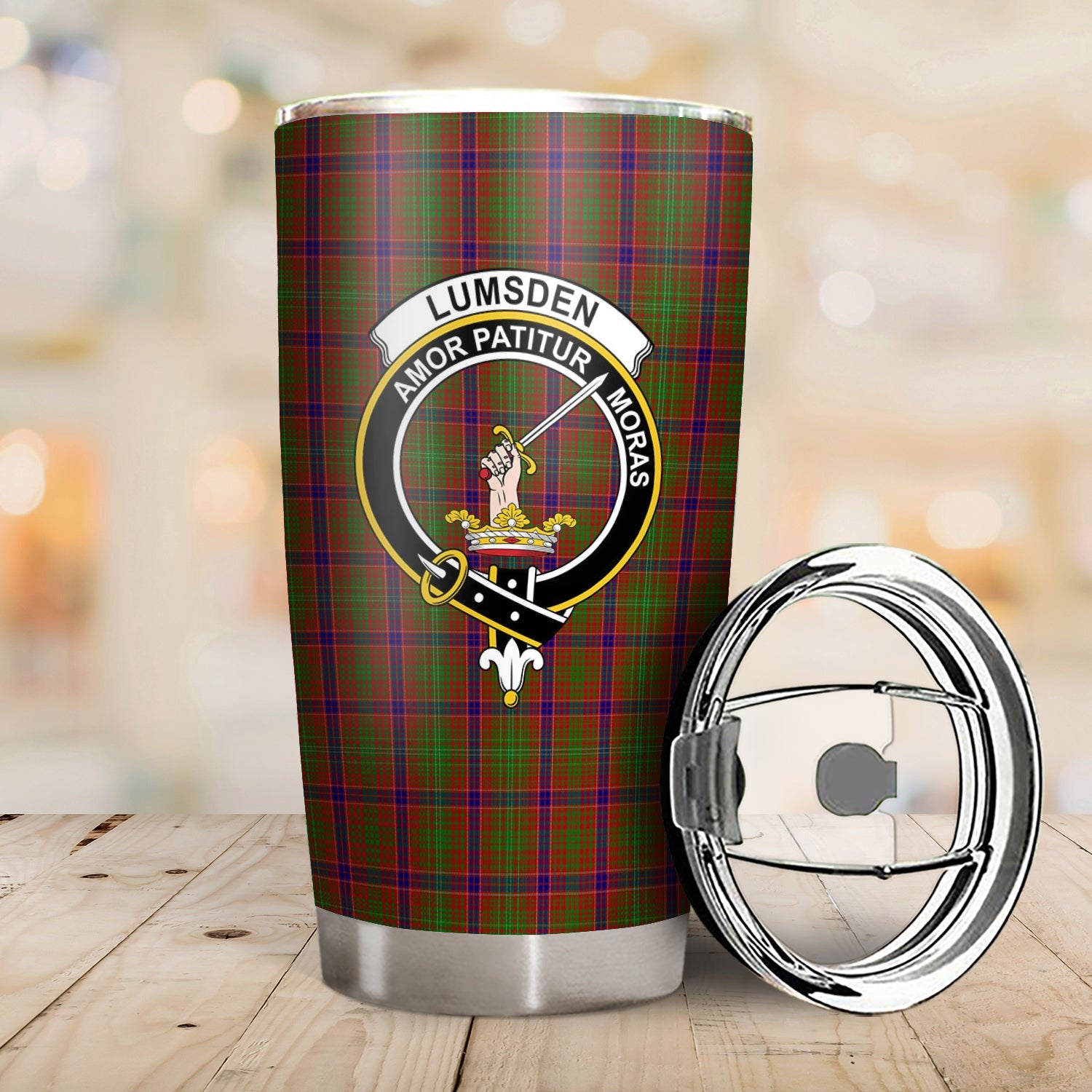 Clan Lumsden Tartan Crest Tumbler KQ95 Clan Lumsden Tartan Today   