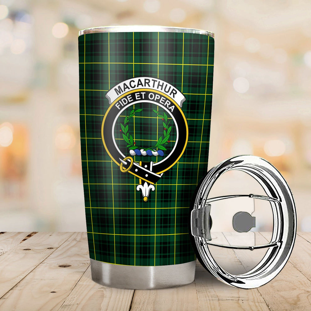 Clan MacArthur Modern Tartan Crest Tumbler IS57 Clan MacArthur Tartan Today   