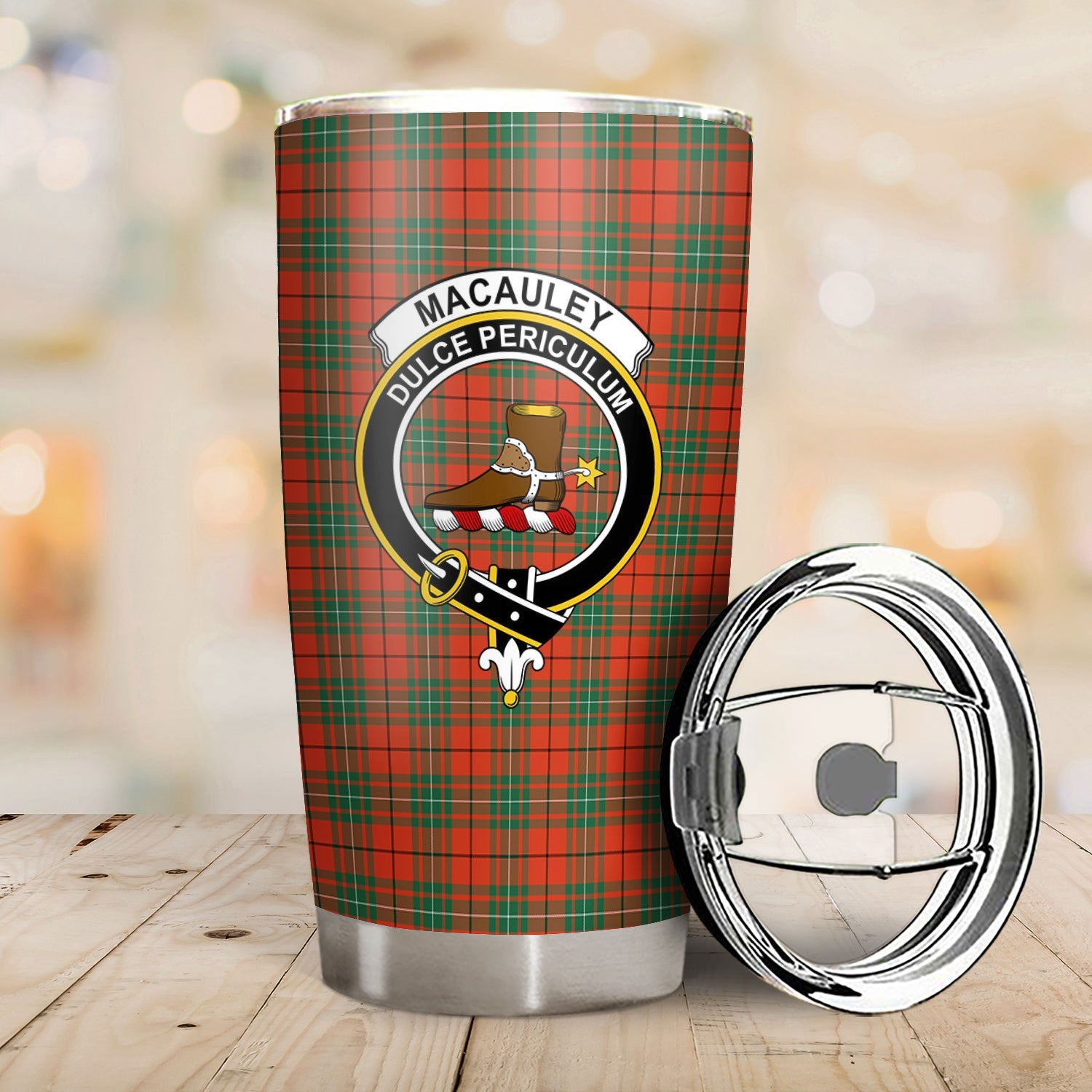 Clan MacAuley Ancient Tartan Crest Tumbler TW73 Clan Hall Tartan Today   