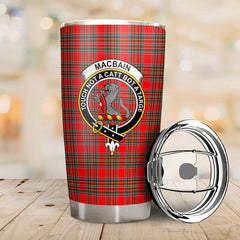 Clan MacBain Tartan Crest Tumbler PO84 Clan MacBain Tartan Today   