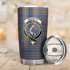 Clan MacBeth Ancient Tartan Crest Tumbler BN57 Clan MacBeth Tartan Today   