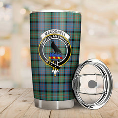 Clan MacDonnell of Glengarry Ancient Tartan Crest Tumbler HM17 Clan Glen Tartan Today   