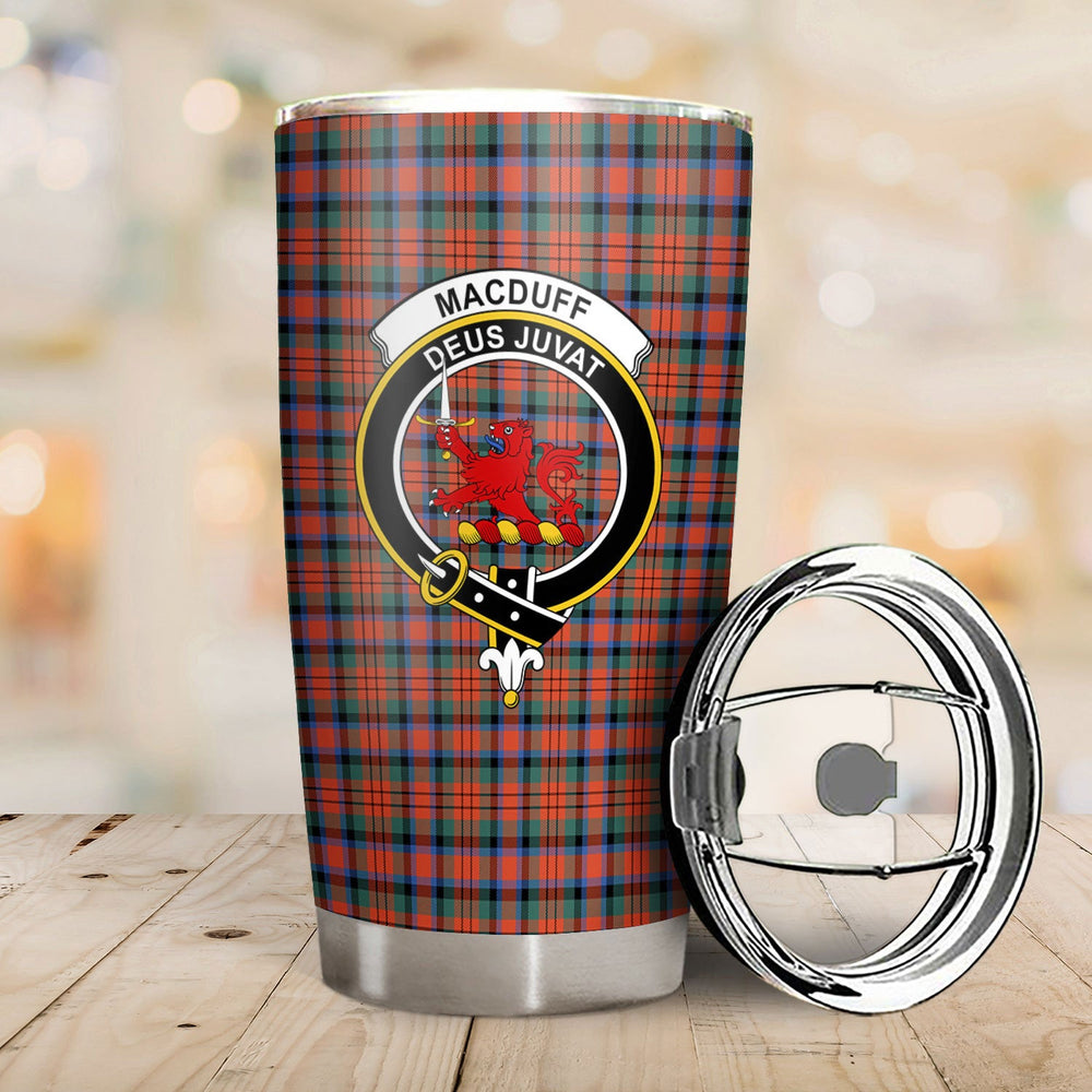 Clan MacDuff Ancient Tartan Crest Tumbler DW75 Clan MacDuff Tartan Today   