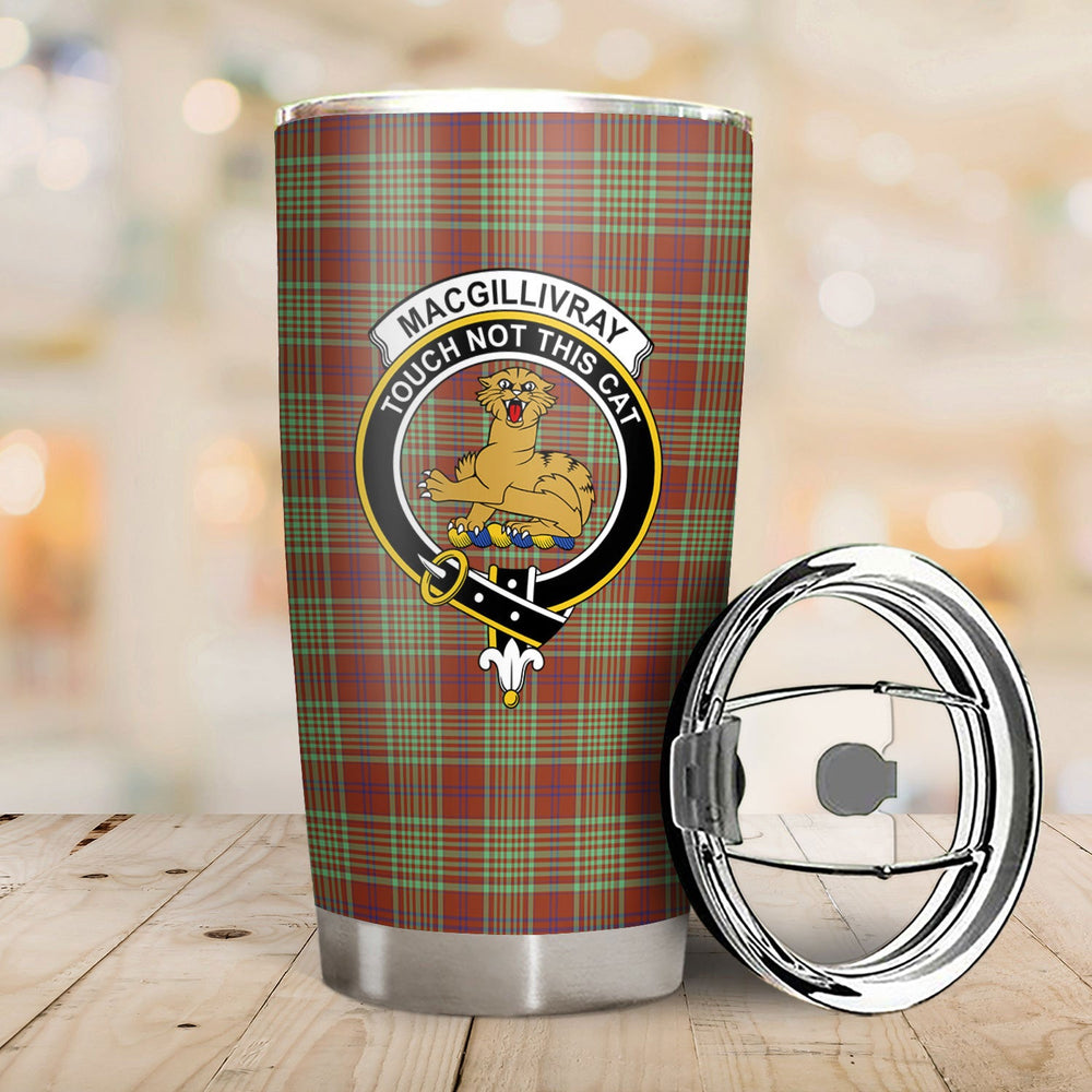 Clan MacGillivray Hunting Ancient Tartan Crest Tumbler VG17 Clan MacGillivray Tartan Today   