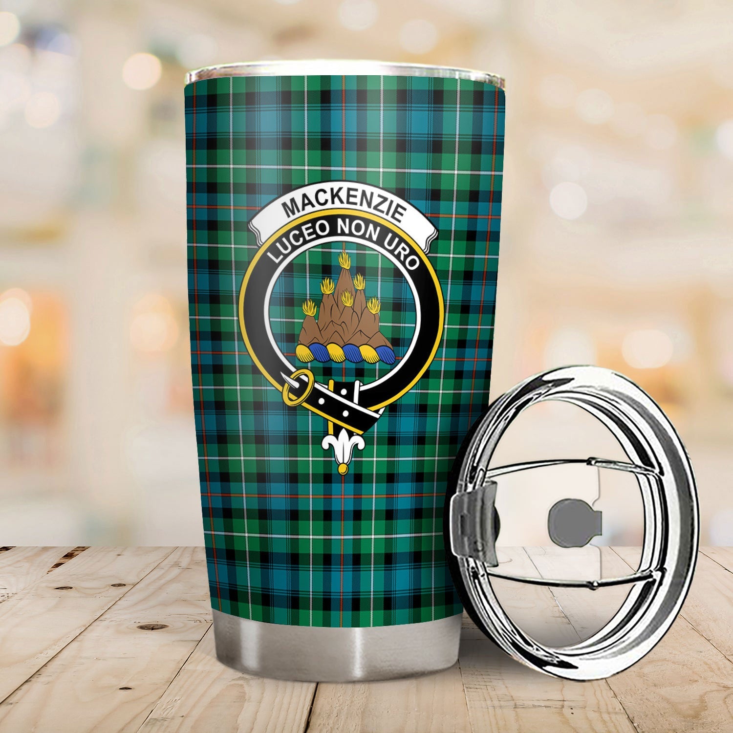 Clan MacKenzie Ancient Tartan Crest Tumbler JJ63 Clan MacKenzie Clan MacKenzie   
