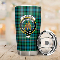 Clan MacKenzie Ancient Tartan Crest Tumbler JJ63 Clan MacKenzie Clan MacKenzie   