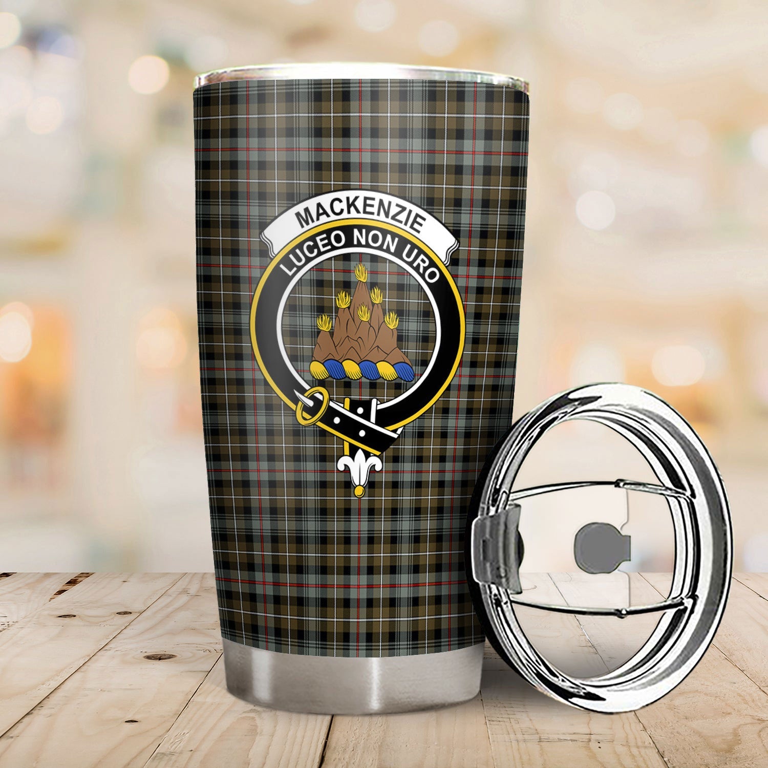 Clan MacKenzie Weathered Tartan Crest Tumbler XR29 Clan MacKenzie Clan MacKenzie   