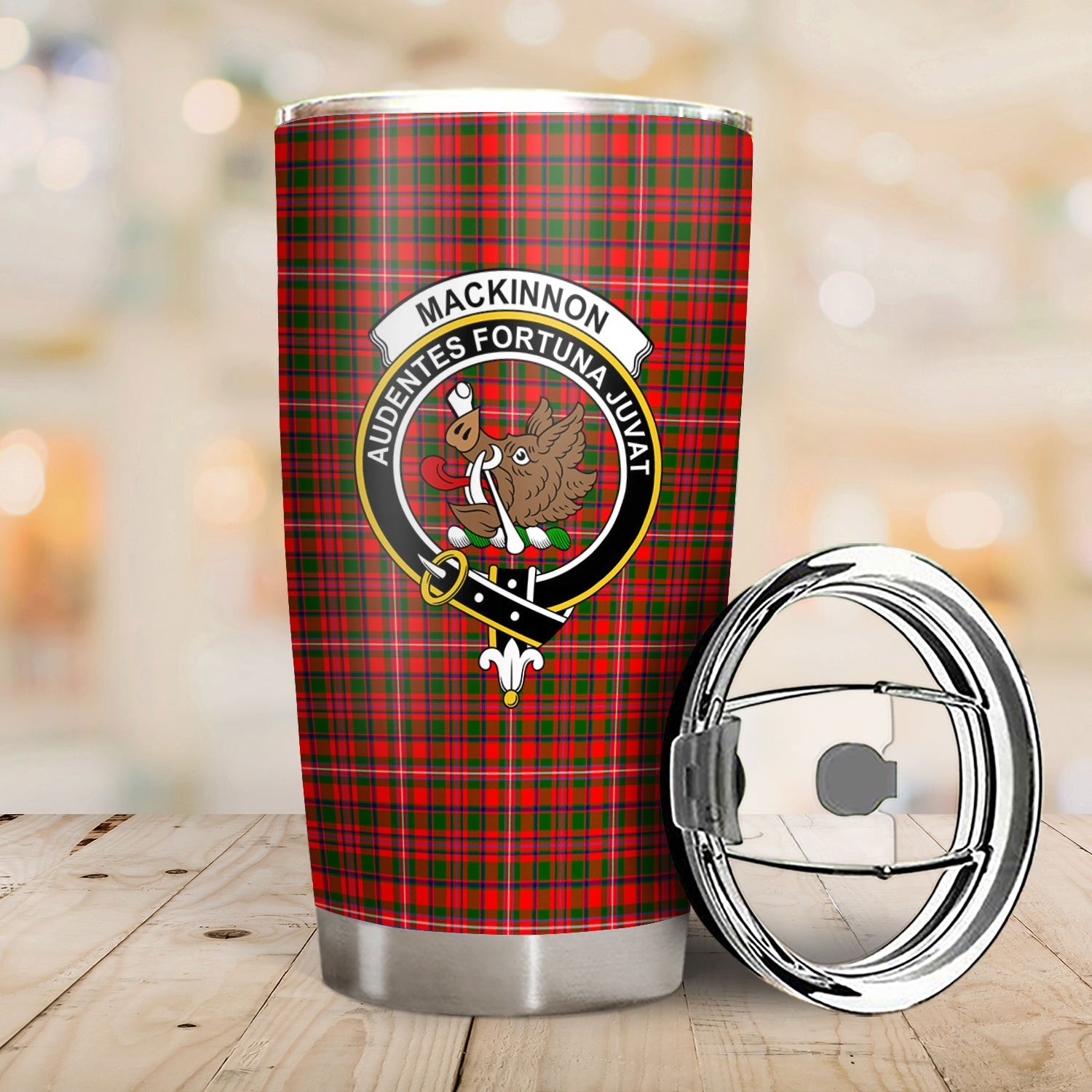 Clan MacKinnon Modern Tartan Crest Tumbler JH43 Clan MacKinnon Tartan Today   