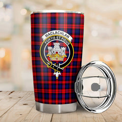 Clan MacLachlan Modern Tartan Crest Tumbler WS32 Clan Hall Tartan Today   