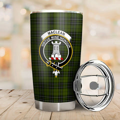 Clan MacLean Hunting Tartan Crest Tumbler BQ24 Clan Hall Tartan Today   
