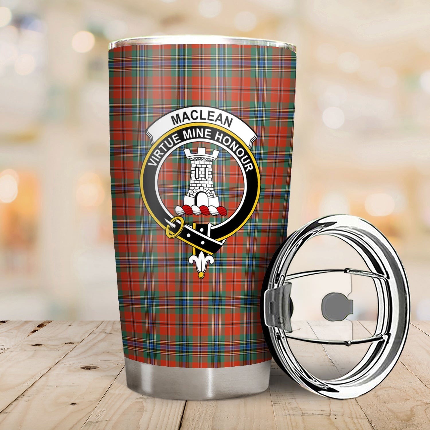Clan MacLean of Duart Ancient Tartan Crest Tumbler HN32 Clan Hall Tartan Today   