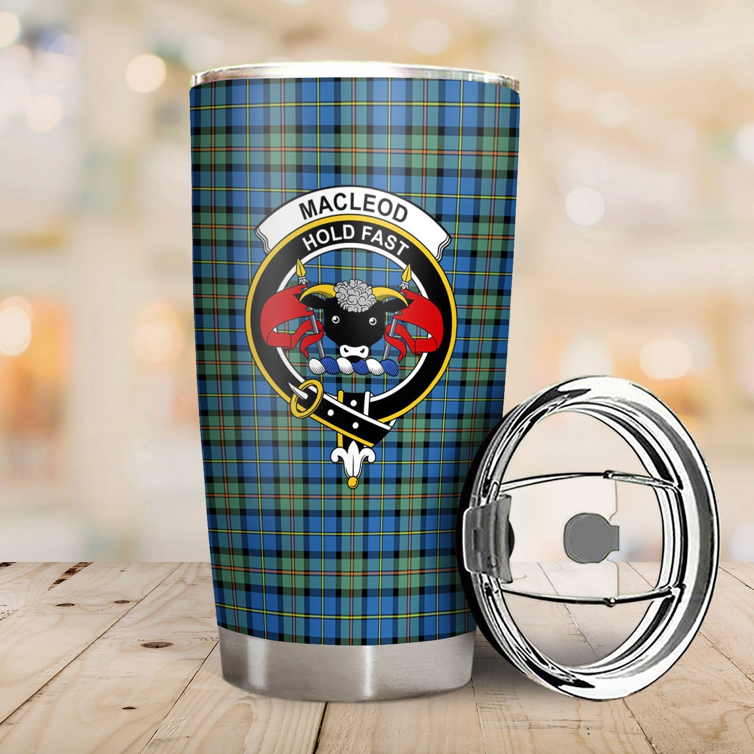 Clan MacLeod of Harris Ancient Tartan Crest Tumbler RZ75 Clan Hall Tartan Today   