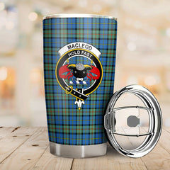 Clan MacLeod of Harris Ancient Tartan Crest Tumbler RZ75 Clan Hall Tartan Today   