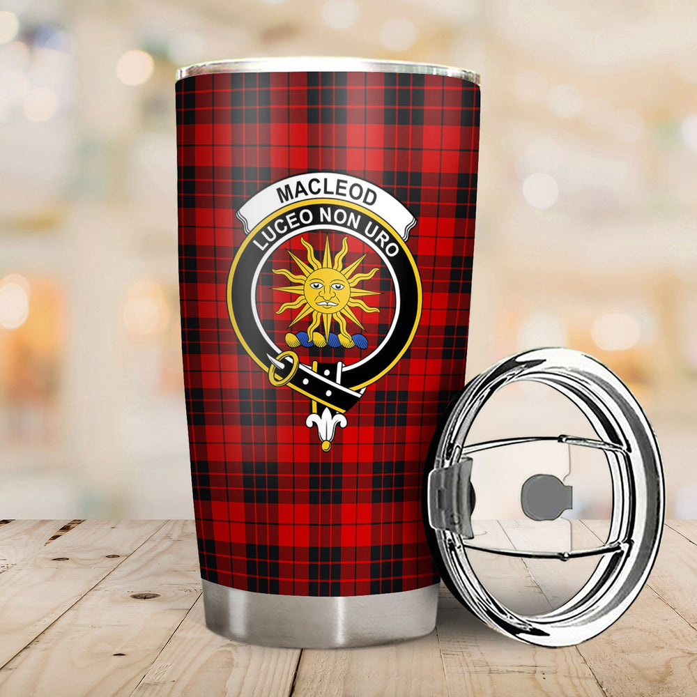 Clan MacLeod of Raasay Tartan Crest Tumbler YH42 Clan Hall Tartan Today   