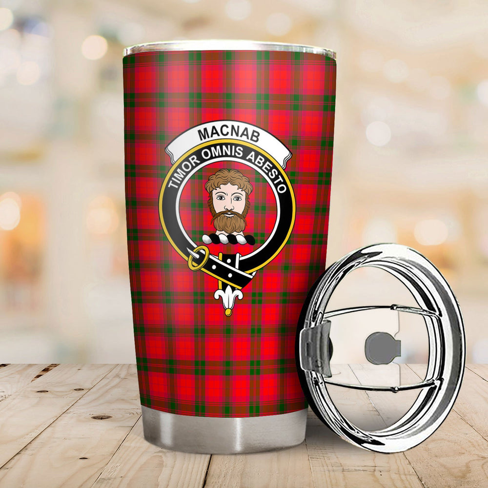 Clan MacNab Modern Tartan Crest Tumbler CP42 Clan MacNab Tartan Today   