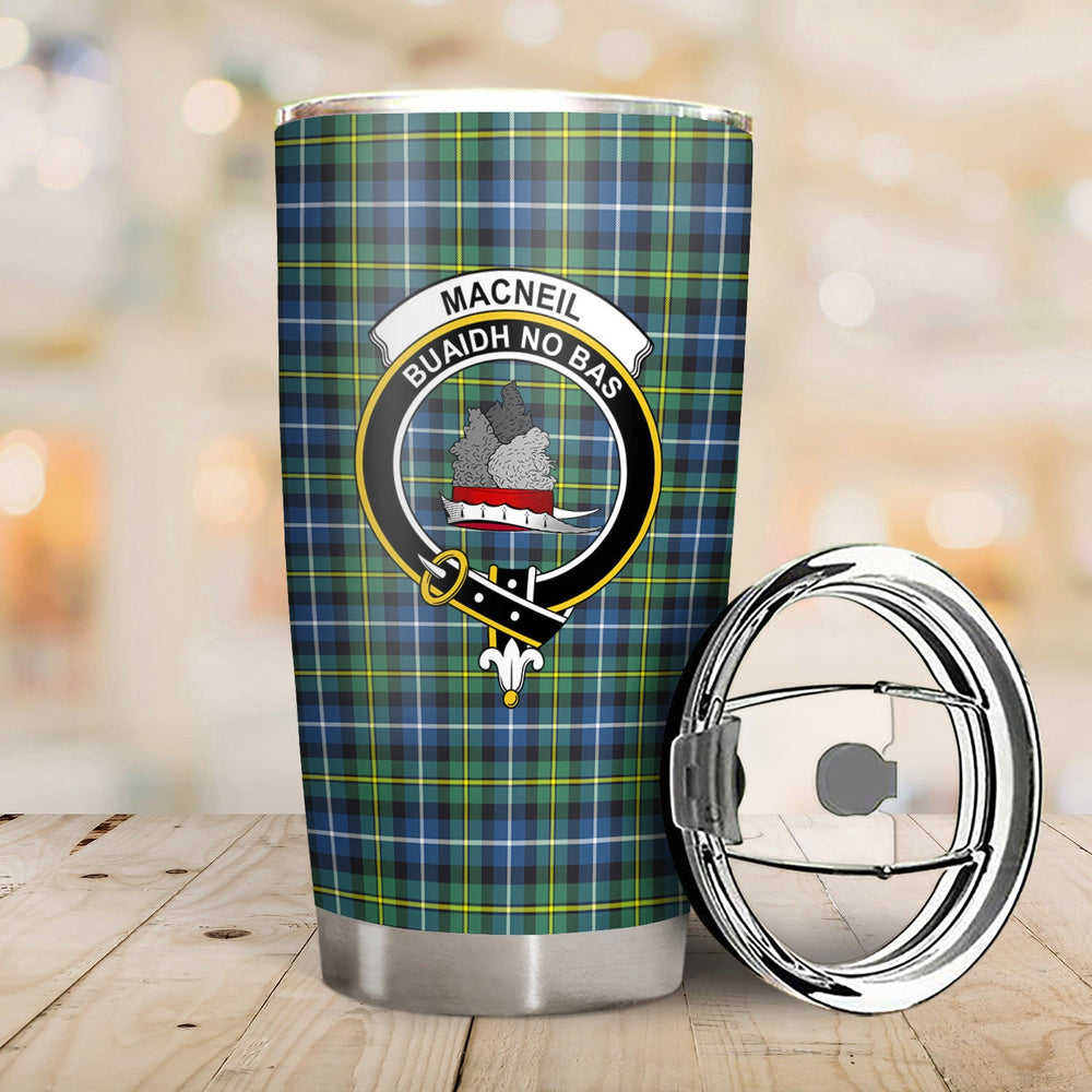 Clan MacNeil of Barra Ancient Tartan Crest Tumbler TZ91 Clan MacNeil / MacNeill Tartan Today   