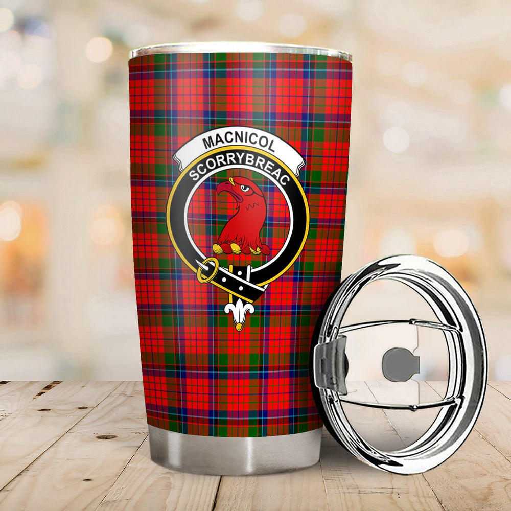 Clan MacNicol (of Scorrybreac) Tartan Crest Tumbler IL81 Clan MacNicol Tartan Today   