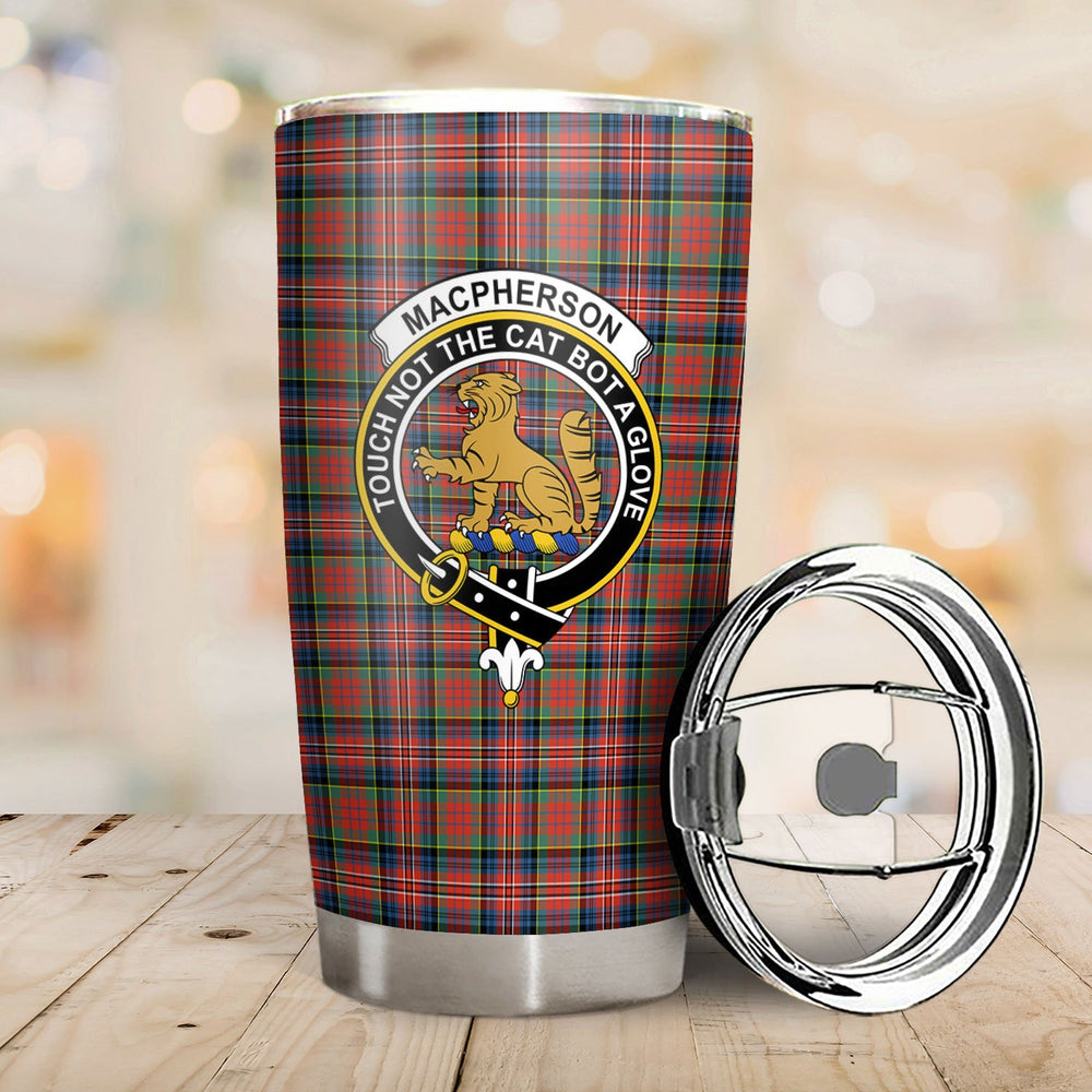 Clan MacPherson Ancient Tartan Crest Tumbler CD86 Clan MacPherson Tartan Today   