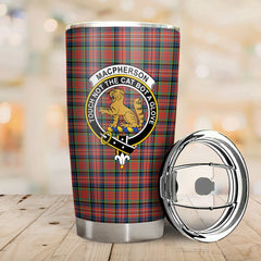 Clan MacPherson Ancient Tartan Crest Tumbler CD86 Clan MacPherson Tartan Today   