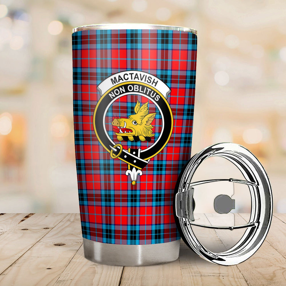 Clan MacTavish Modern Tartan Crest Tumbler AQ41 Clan MacTavish Tartan Today   