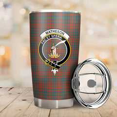 Clan Matheson Ancient Tartan Crest Tumbler BY42 Clan Matheson Tartan Today   
