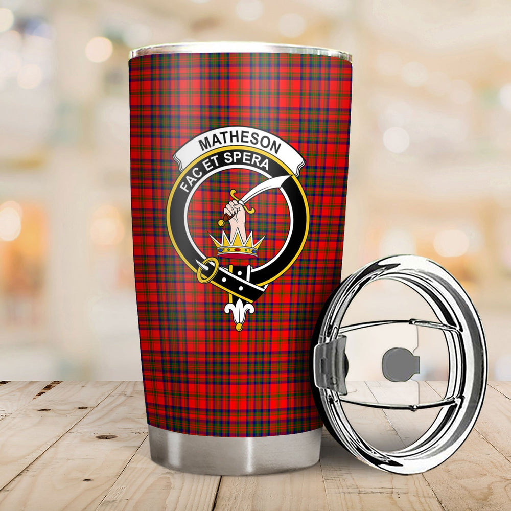 Clan Matheson Modern Tartan Crest Tumbler XT42 Clan Matheson Tartan Today   