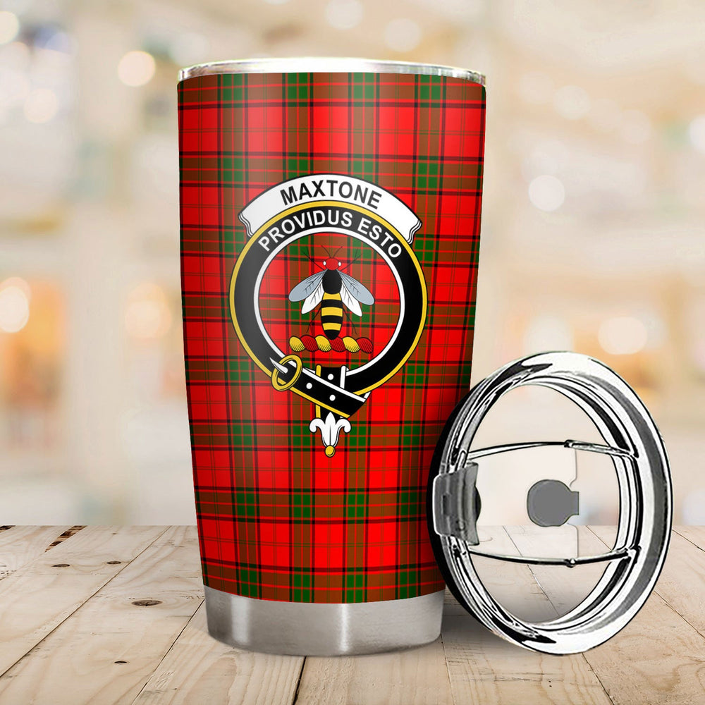 Clan Maxtone Tartan Crest Tumbler LC57 Clan Maxtone Tartan Today   